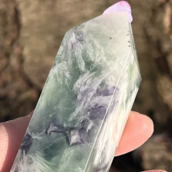 Feather (3) fluorite Tower | crystal - Picture 15 of 15